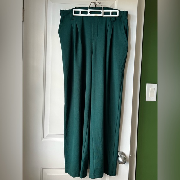 HALARA Pants - HALARA Green Wide Leg Pants